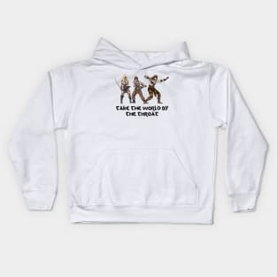 Take The World By The Throat Kids Hoodie